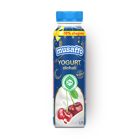 Йогурт питьевой Musaffo со вкусом вишни 1,5%