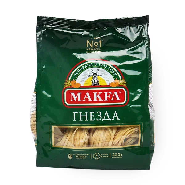 Макарон Талятeллe Лапша гнёзда «Макфа»