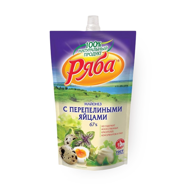 Майонез Ряба Классический с Перепелиными яйцами 67%