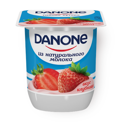 Йогурт Danone клубника
