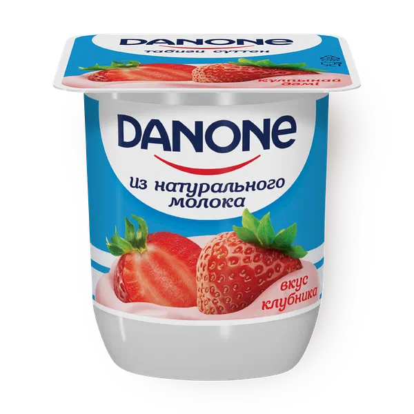 Йогурт Danone клубника