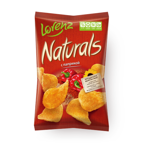Чипсы картофельные Naturals с паприкой