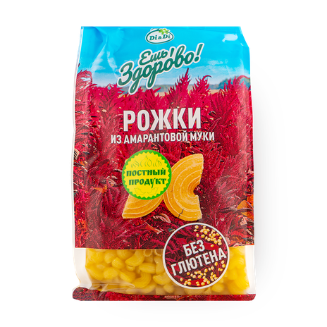 Макароны Рожки «Ешь Здорово» из амарантовой муки без глютена