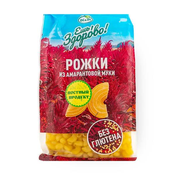 Макароны Рожки «Ешь Здорово» из амарантовой муки без глютена