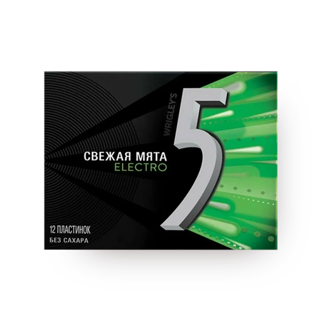 Жевательная резинка Wrigley's 5 свежая мята