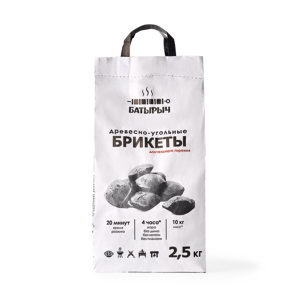 Брикеты «Батырыч» древесно-угольные