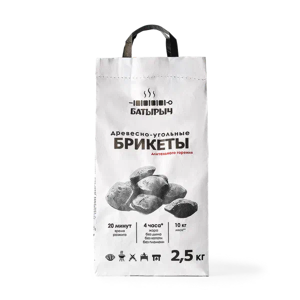Брикеты «Батырыч» древесно-угольные