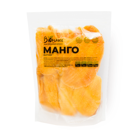 Манго сушёное Biorganic