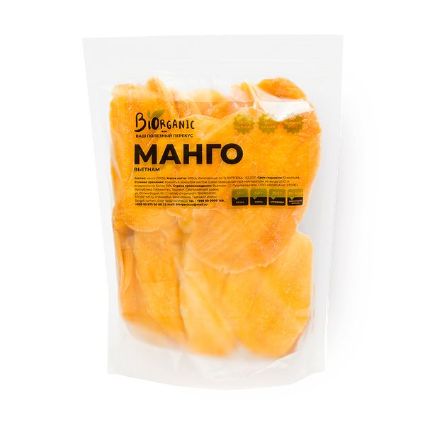 Манго сушёное Biorganic