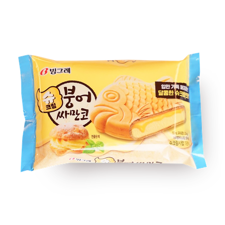 Мороженое-сэндвич Рыбка Binggrae со сливочным кремом