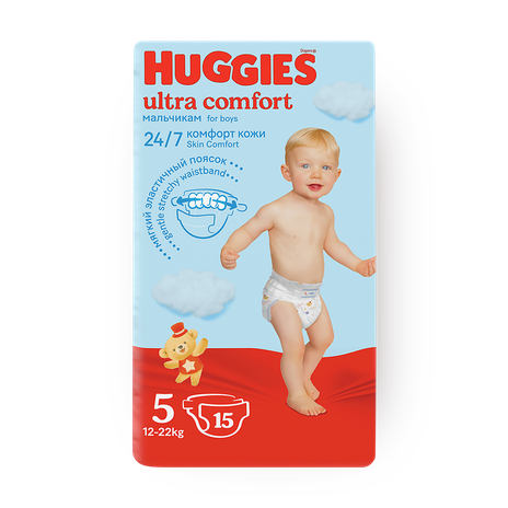 Подгузники Huggies Ultra Comfort №5 12-22Кг Boy