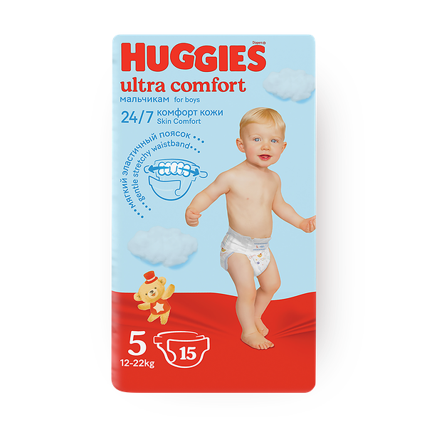 Подгузники Huggies Ultra Comfort №5 12-22Кг Boy