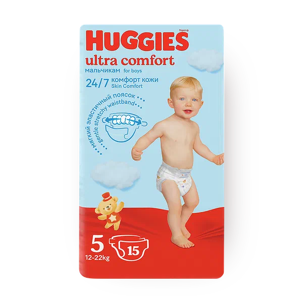 Подгузники Huggies Ultra Comfort №5 12-22Кг Boy