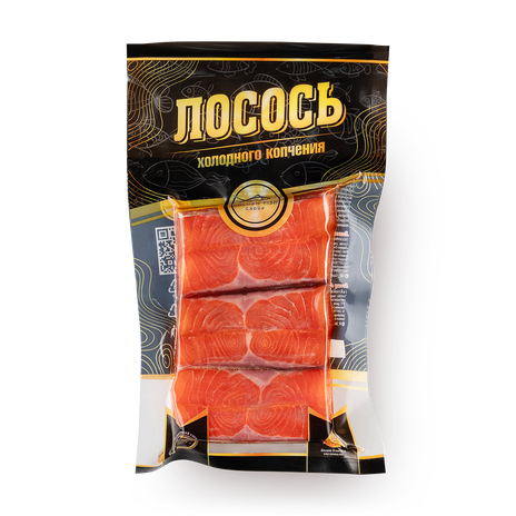 Лосось холодного копчения Golden Fish филе с кожей