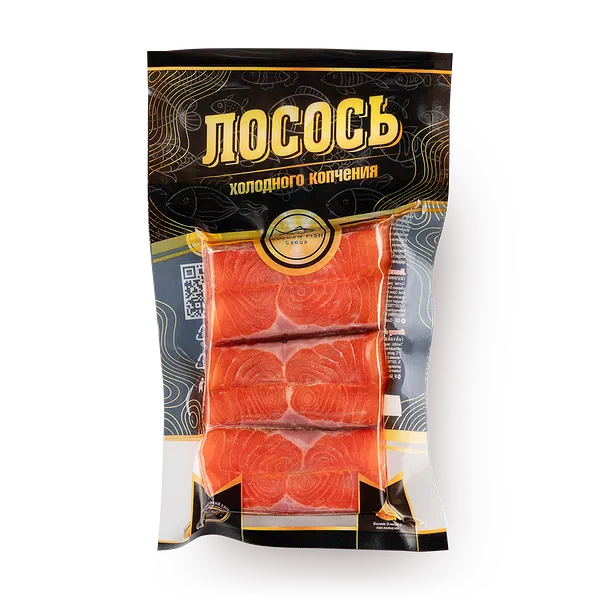 Лосось холодного копчения Golden Fish филе с кожей