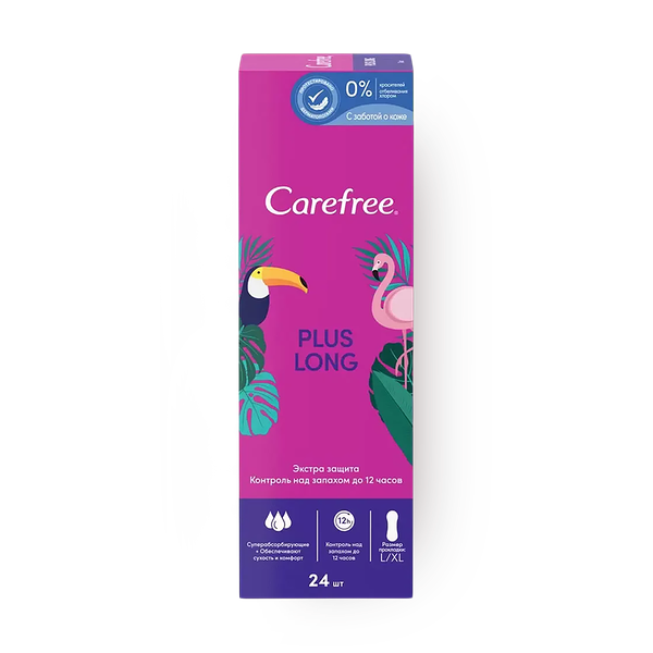 Прокладки ежедневные Carefree Plus Long