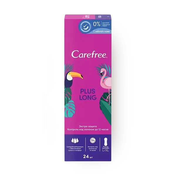 Прокладки ежедневные Carefree Plus Long
