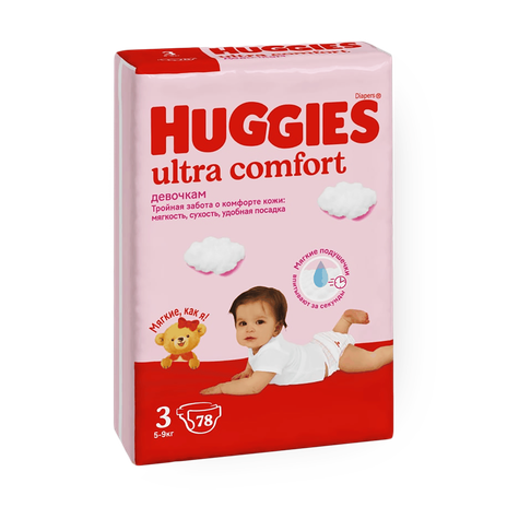Подгузники Huggies Ultra Comfort 3 5-9 кг