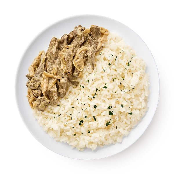 Печень в сливочном соусе с рисом Damdala