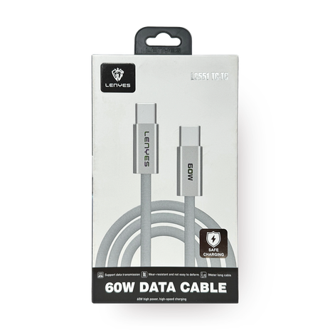 Кабель Lenyes LC551 Type-C - Type-C 60W 1 м