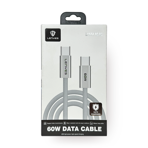 Кабель Lenyes LC551 Type-C - Type-C 60W 1 м