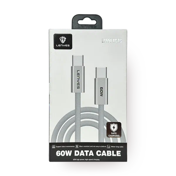 Кабель Lenyes LC551 Type-C - Type-C 60W 1 м
