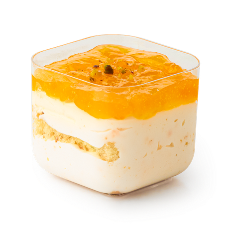 Десерт Кейк-бокс «Вкусная история» манго-мандарин замороженный