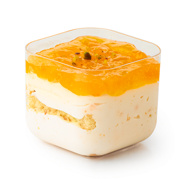 Десерт Кейк-бокс «Вкусная история» манго-мандарин замороженный