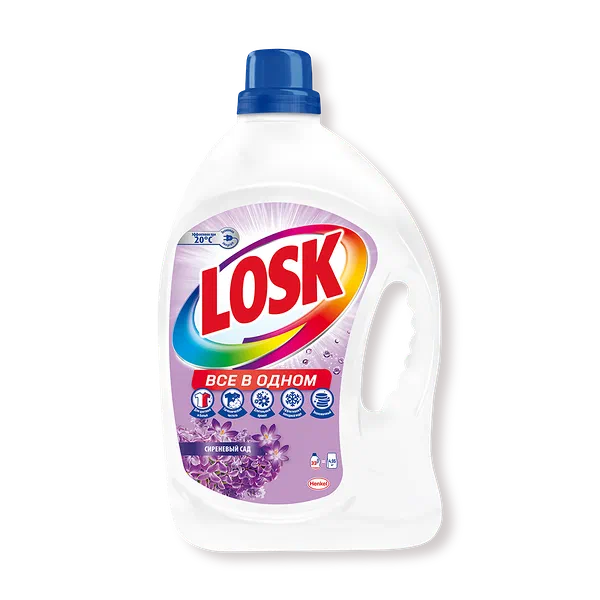 Гель для стирки Losk Всё в одном Сиреневый сад для цветного и белого