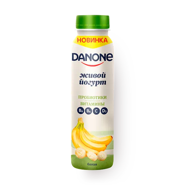 Йогурт питьевой Danone банан