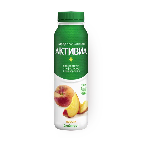 Йогурт питьевой Activia персик