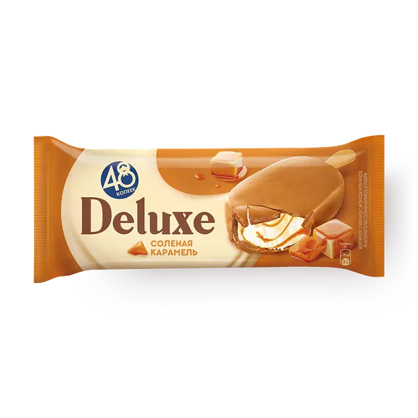 Мороженое Deluxe «48 копеек» солёная карамель эскимо​