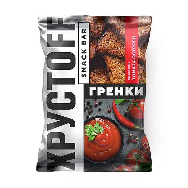 Хрустоff Гренки Острый Томат