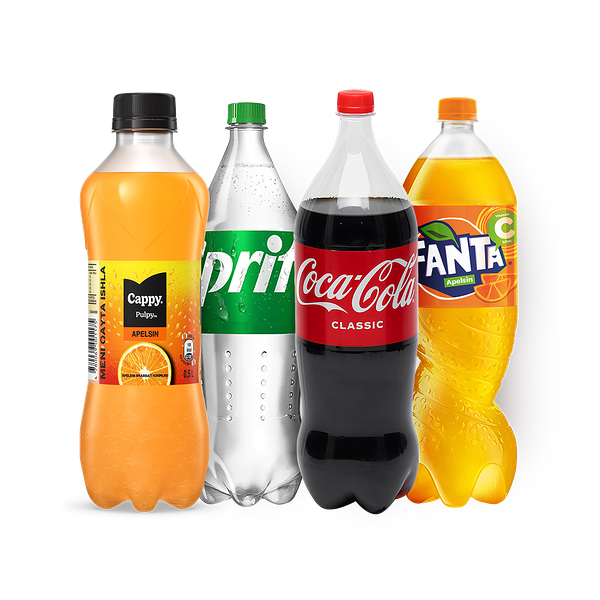 Напиток Coca-Cola Classic + Напиток Fanta Orange Vitamin C + Напиток Sprite + Напиток сокосодержащий Cappy Pulpy