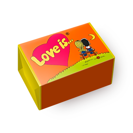 Жевательная резинка Love Is апельсин-ананас