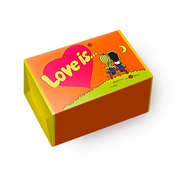 Жевательная резинка Love Is апельсин-ананас