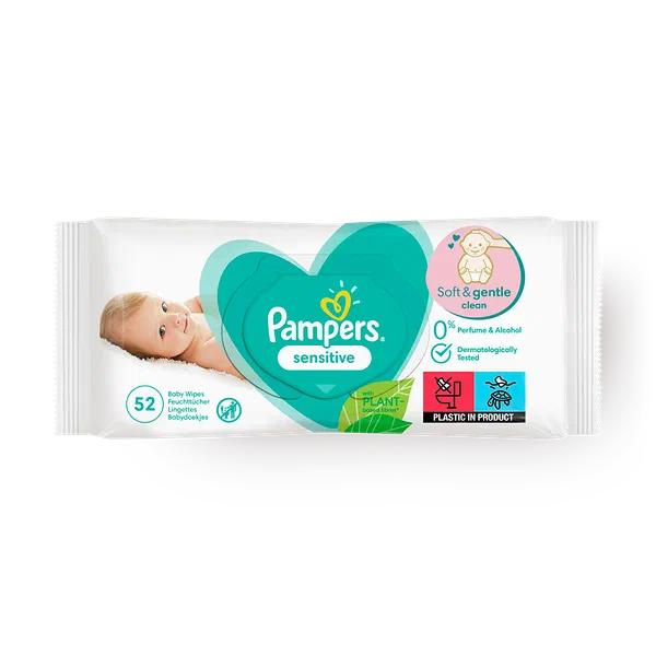 Салфетки влажные детские Pampers Sensitive