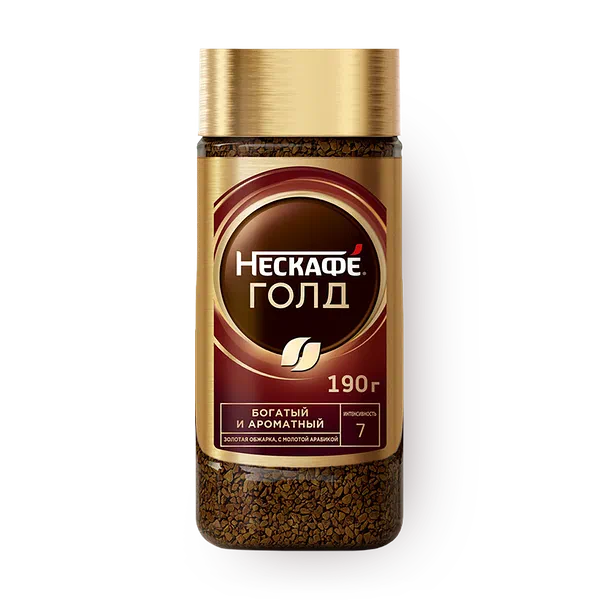 Кофе растворимый Nescafe Gold с добавлением молотого