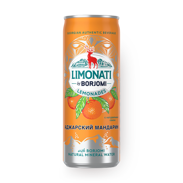 Лимонад Limonati by Borjomi мандарин с соком и минеральной водой