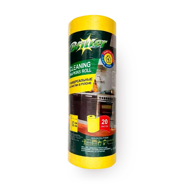 Салфетки для уборки Briller универсальные в рулоне