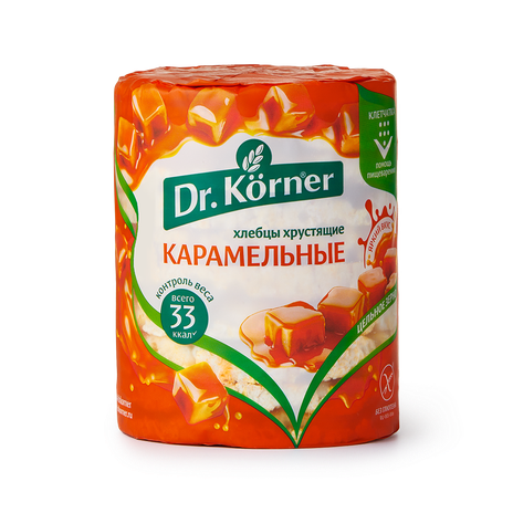 Хлебцы карамельные Dr. Korner, 90 г — купить с доставкой из Яндекс Лавки