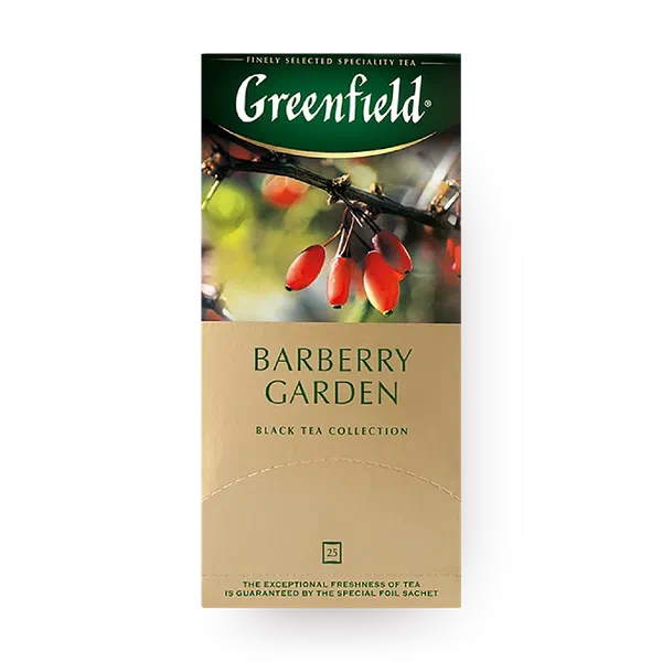 Чай чёрный Barberry Garden Greenfield в пакетиках
