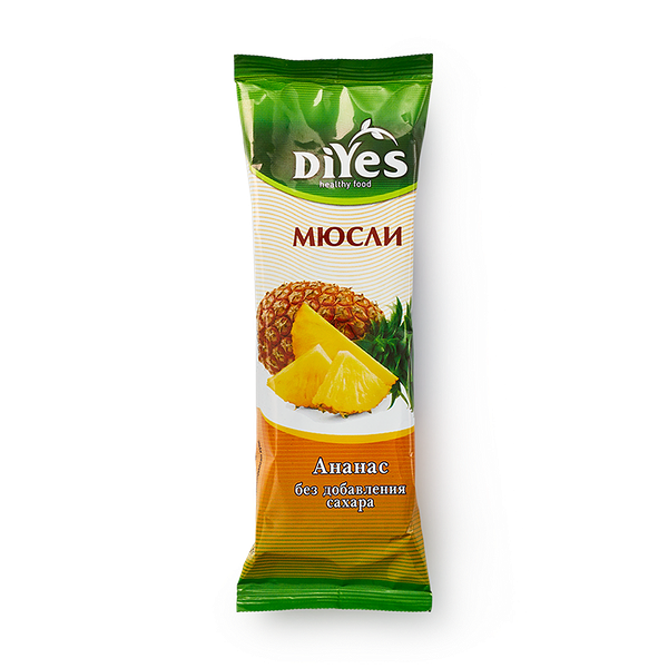 Батончик-мюсли DiYes ананас без сахара