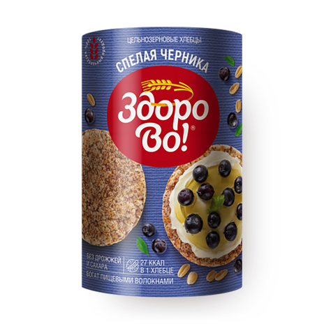 Хлебцы цельнозерновые пшеничные «Здорово!»