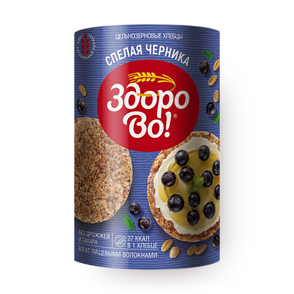 Хлебцы цельнозерновые пшеничные «Здорово!»