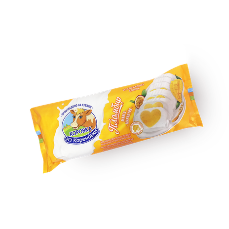 Мороженое пломбир «Коровка из Кореновки» манго и маракуйя