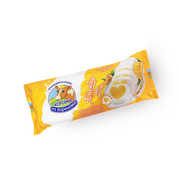 Мороженое пломбир «Коровка из Кореновки» манго и маракуйя