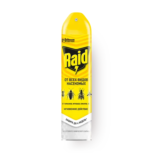 Аэрозоль от всех видов насекомых Raid