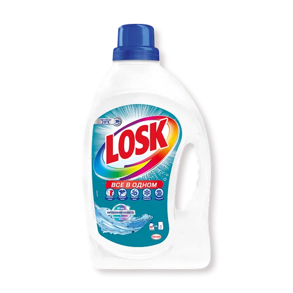 Гель для стирки Losk Всё в одном для цветного и белого