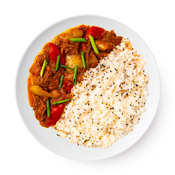 Говядина с овощами и рисом Cha-Cha-Cha